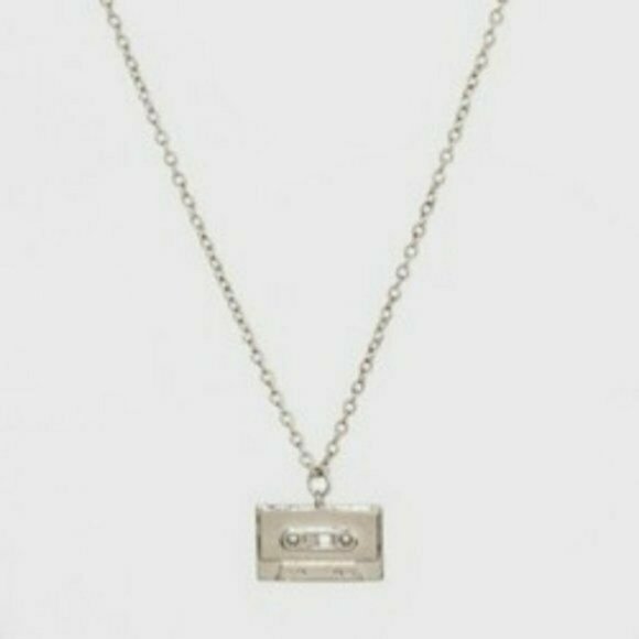 wild fable Jewelry - wild fable Silver Tone Cassette Tape 80s Necklace
